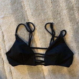 Black Strappy Bikini Top- Size XS